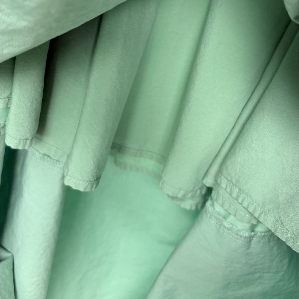 Free People, Light Green Fit-and-Flare Cotton Blend Dress, Size Large 12 -14 - Picture 10 of 12